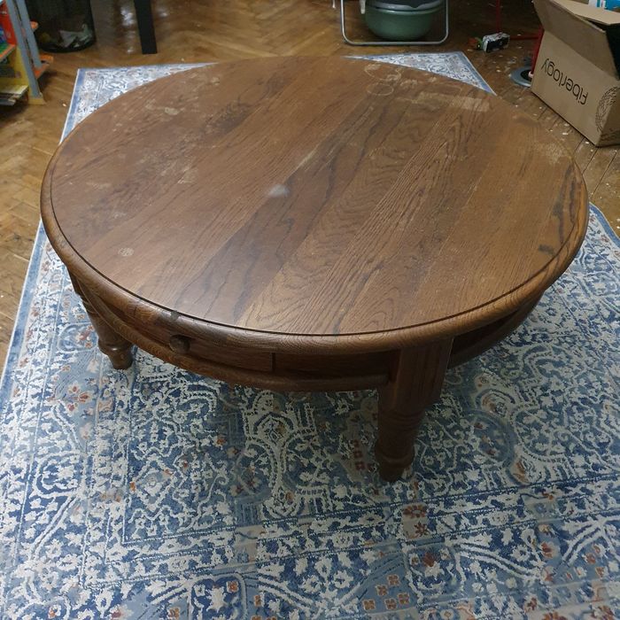 Stolik drewniany dębowy