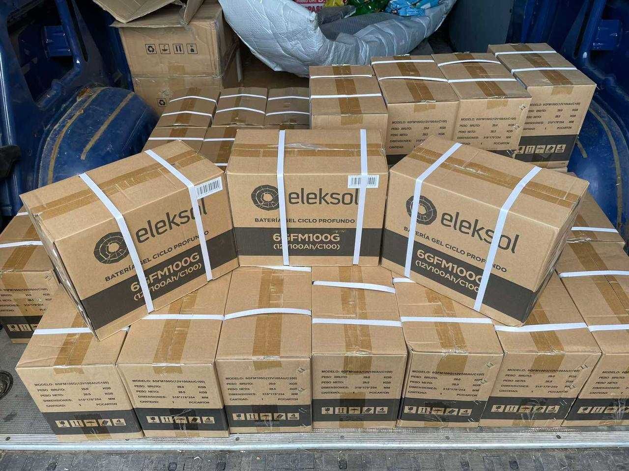 Аккумулятор акум акамулятор 100Ah eleksol 12v100ah c100 іспанія: 8 000 ...
