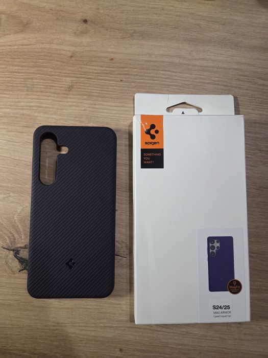 Чохол spigen темно синій magsafe Смартфон Samsung Galaxy S25 S931B