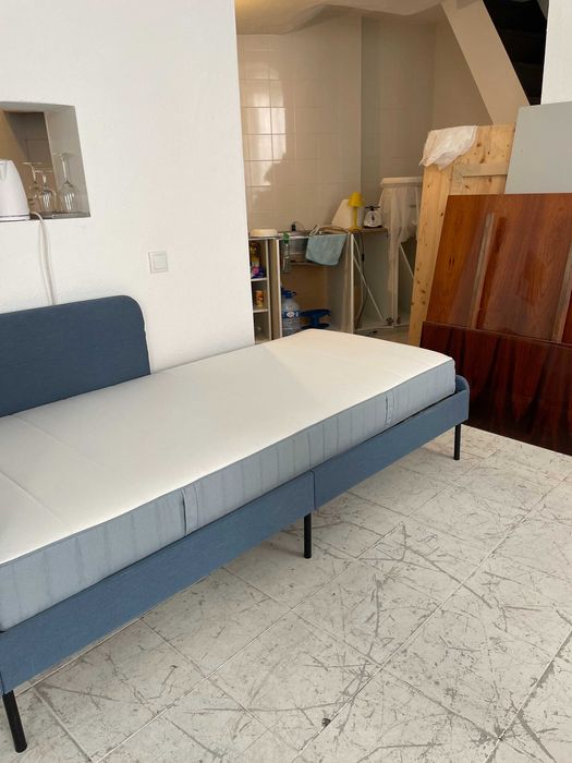 Cama Dupla IKEA BLÅKULLEN + Colchão VESTERÖY 90x200 – Preco Reduzido