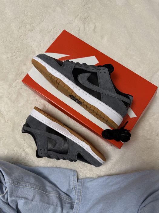 (38-45) кросівки Nike SB Dunk Low TRD Dark Grey Black чорні з сірим