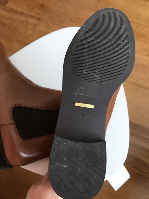 Botas em pele Ralph Lauren de mulher n.º 38, mas veste pequeno (n.º37)