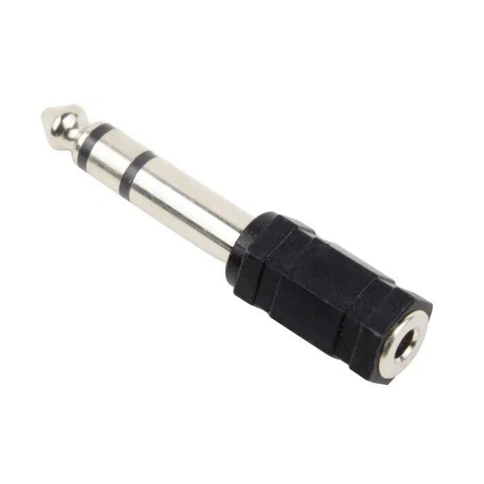 Adaptador Jack 6.35mm stereo para 3.5mm stereo +ENVIO GRÁTIS