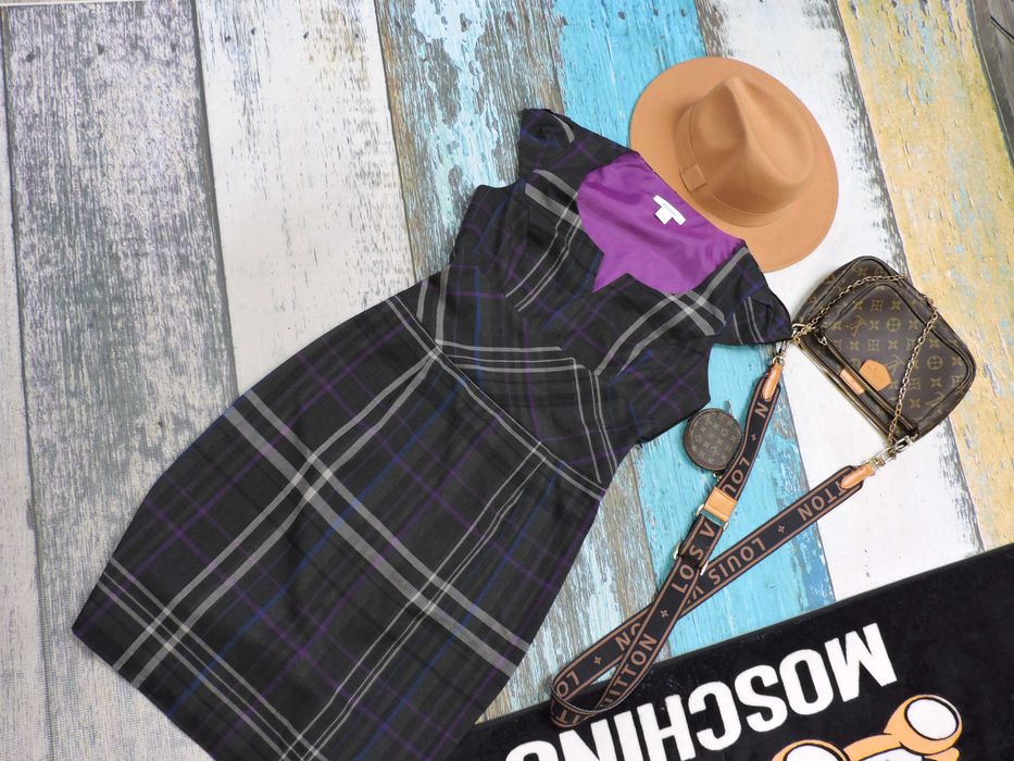 Dressbarn Sukienka princeska krata 36