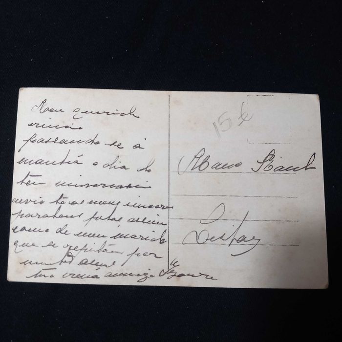 Postal ilustrado romântico