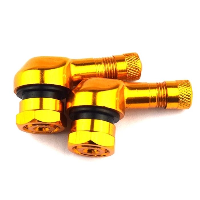 Par de válvulas angulares 90 graus alumínio tubeless moto cafe racer