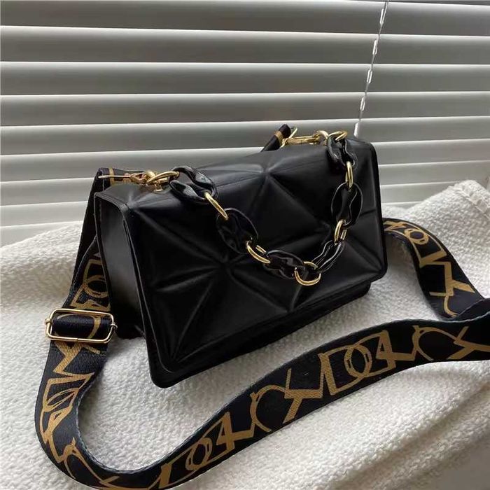 Women’s Bags | Crossbody & Shoulder Bags | Small PU Leather Chain Bag | 2x Set | Multiple Colours