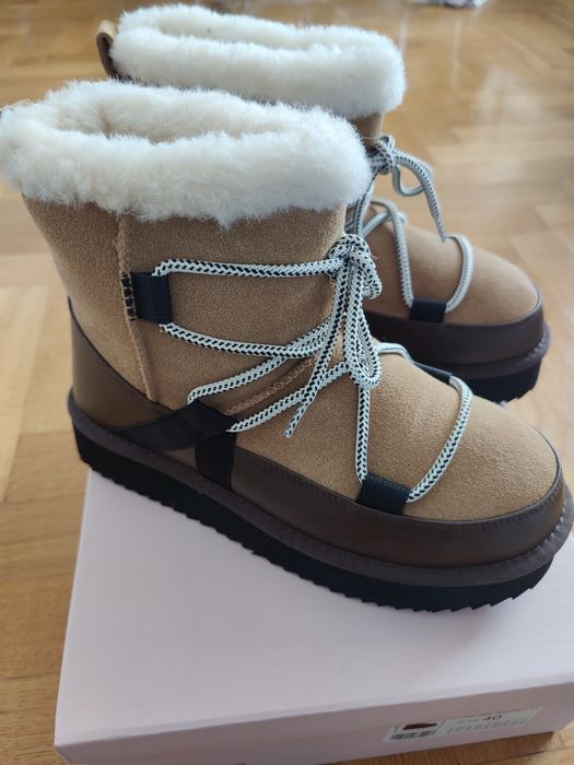 Buty śniegowce jak EMU UGG NOWE skóra
