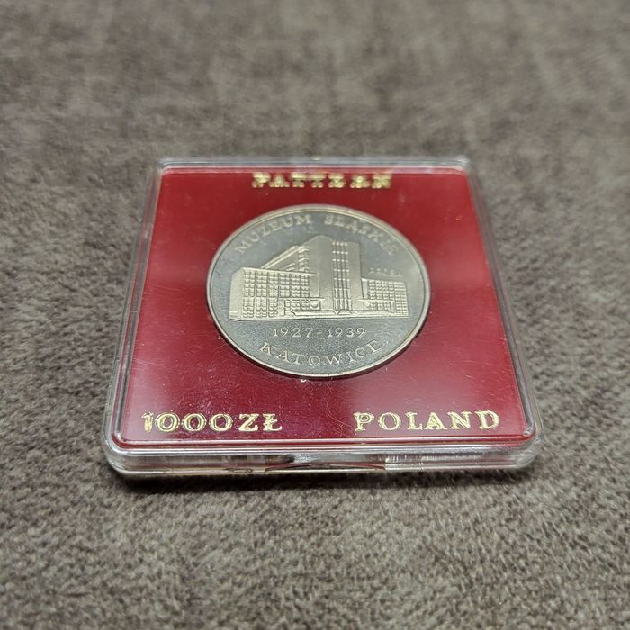 Muzeum Ślaskie srebro Próba 1000 zł 1987