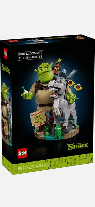 Lego 72423 Shrek , burro e o gato das botas