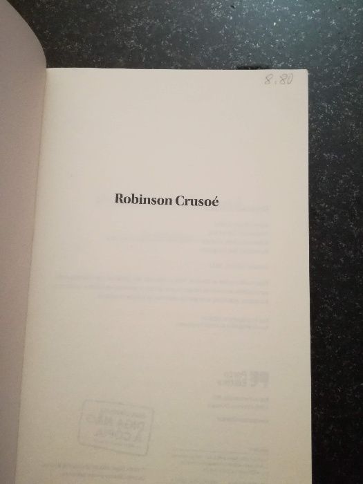 Livro Robison Crusoé