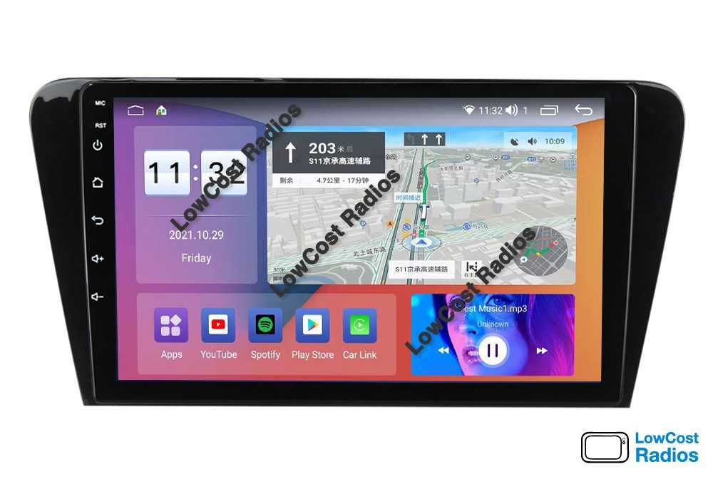 Auto Rádio 10 Polegadas SKODA OCTAVIA 3 | GPS Android BT USB APPS WIFI
