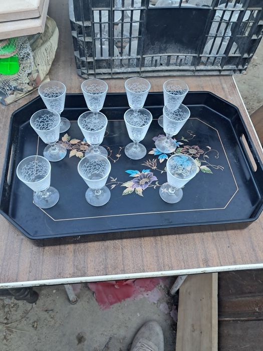 Onze calices em vidro