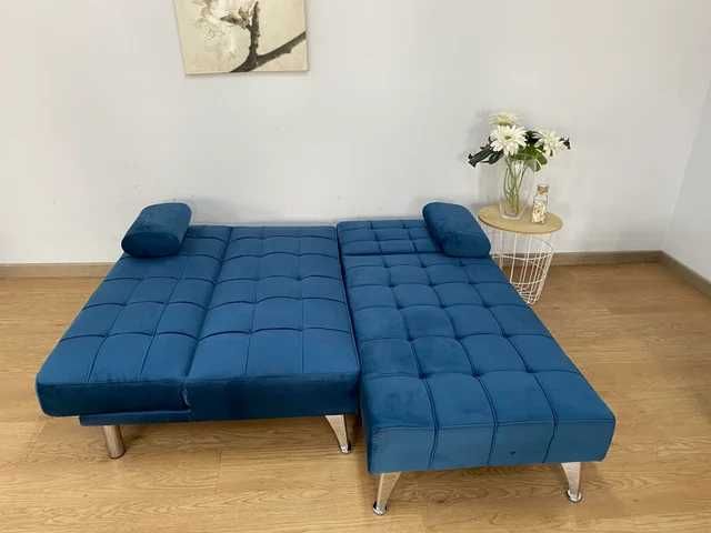 Sofá azul novo - envio gratis