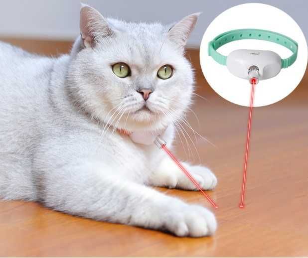 Нашийник для котів із лазером/Ошейник для кошек с лазером,