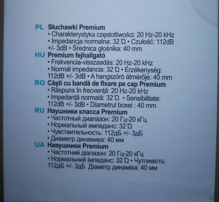 Słuchawki przewodowe Qilive / nowe / zamknięte