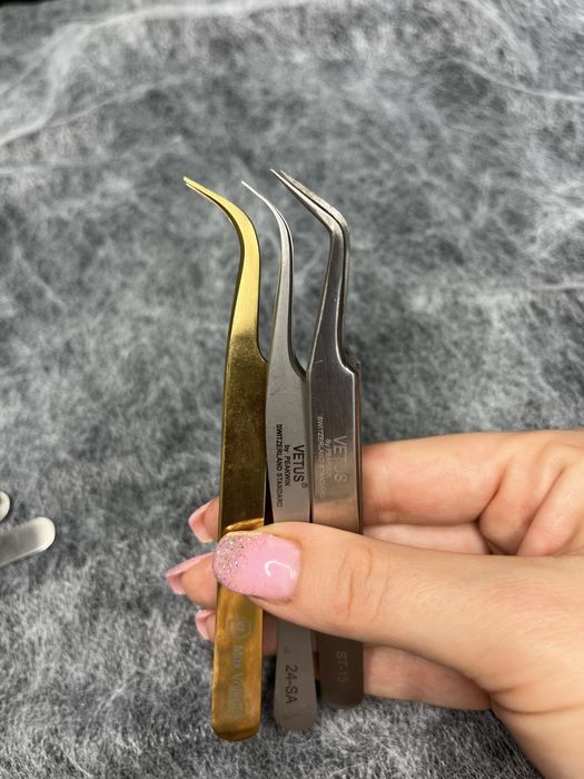 Zestaw pęset do stylizacji przedłużania rzęs