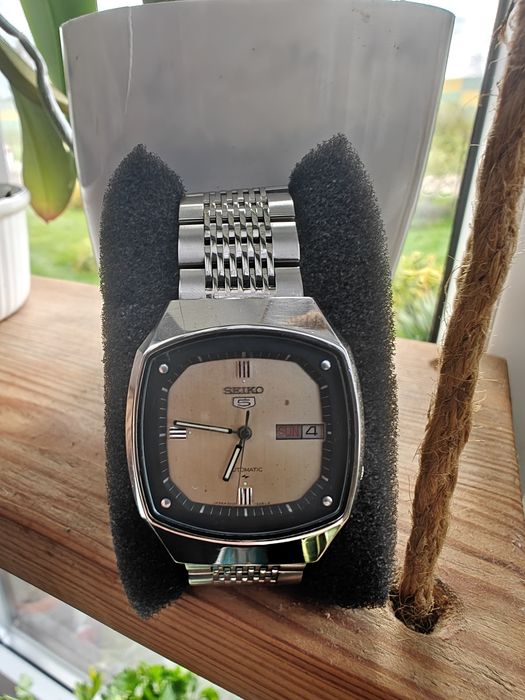 Zegarek Seiko 5 "TV Case" Vintage 1990 automat, nowa bransoleta