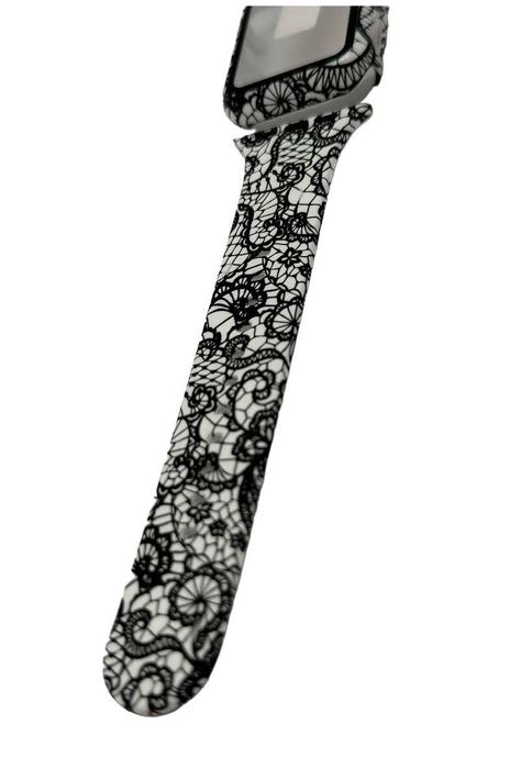 Apple Watch 40mm 2w1 Opaska Silikonowa Pasek +Szkło Hartowane kod 1622