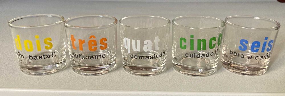 Conjunto de 5 Copos de Shot