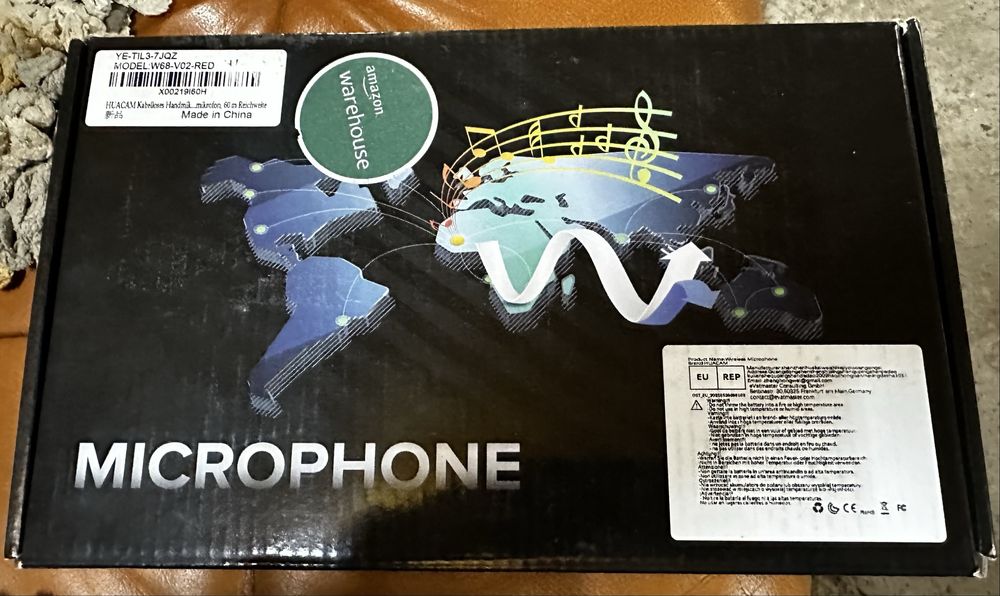 Бездротові професійні мікрофони HUACAM з приймачем