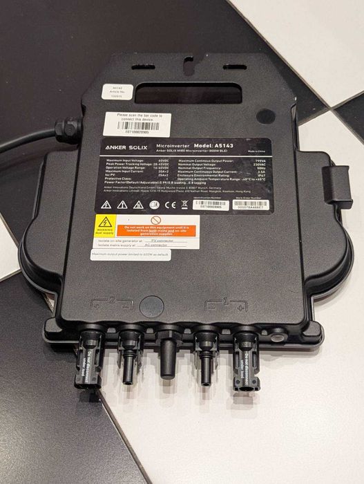 Микроинвертор Anker SOLIX MI80 800 Вт A5143 для 2-х солнечных панелей