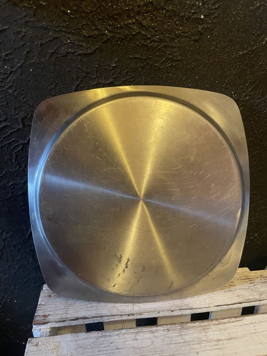 Taca gastronomiczna kelnerska metalowa Olkusz retro vintage prl