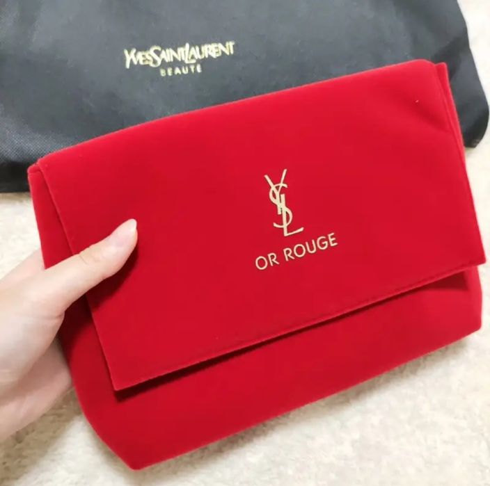 Оксамитова косметичка ysl