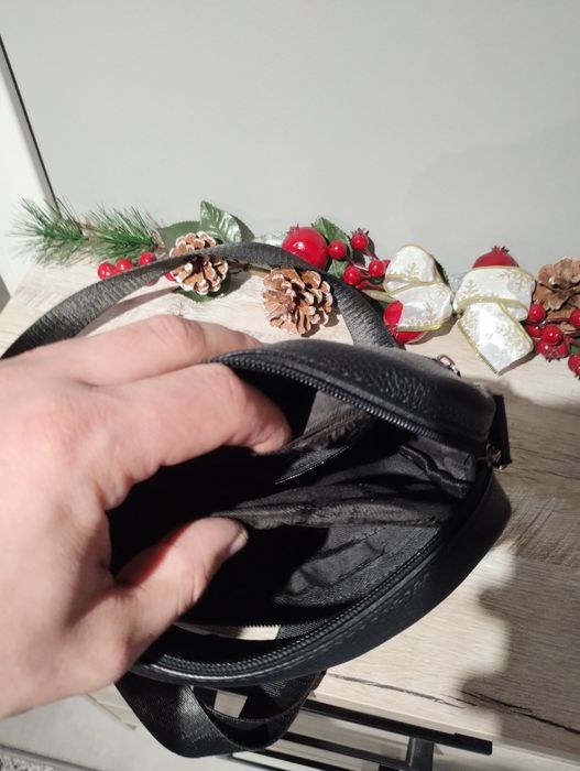 Чоловіча шкіряна сумка через плече. Барсетка