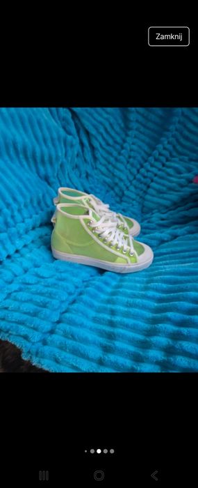 Piękne seledynowe letnie buty Adidas.rozm 38