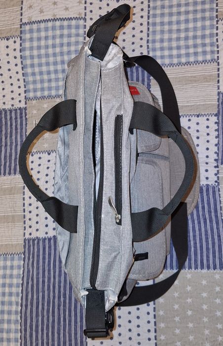Mala Zippy para carrinho de bebé - cinzento
