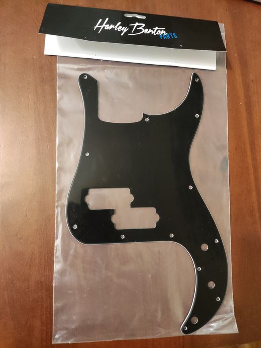 Pickguard Guitarra Baixo tipo Precision, preto, novo