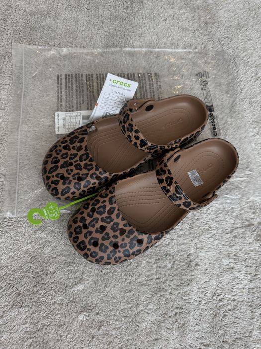 Жіночі балетки Crocs W9 25,5 26,0 см classic animal ballet  леопардові
