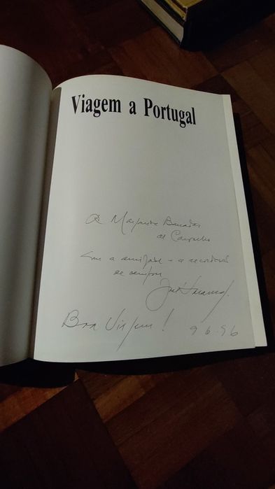 Livro Autografado José Saramago Prémio Nobel Viagem a Portugal Caminho Edição Especial
