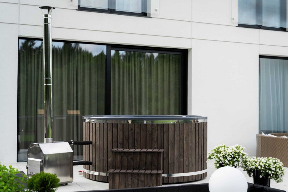 Balia ogrodowa jacuzzi 200 FULL od ręki | hydro 8 + aero 12 + LED w cenie | piec 30 kW | producent, gwarancja 2 lata