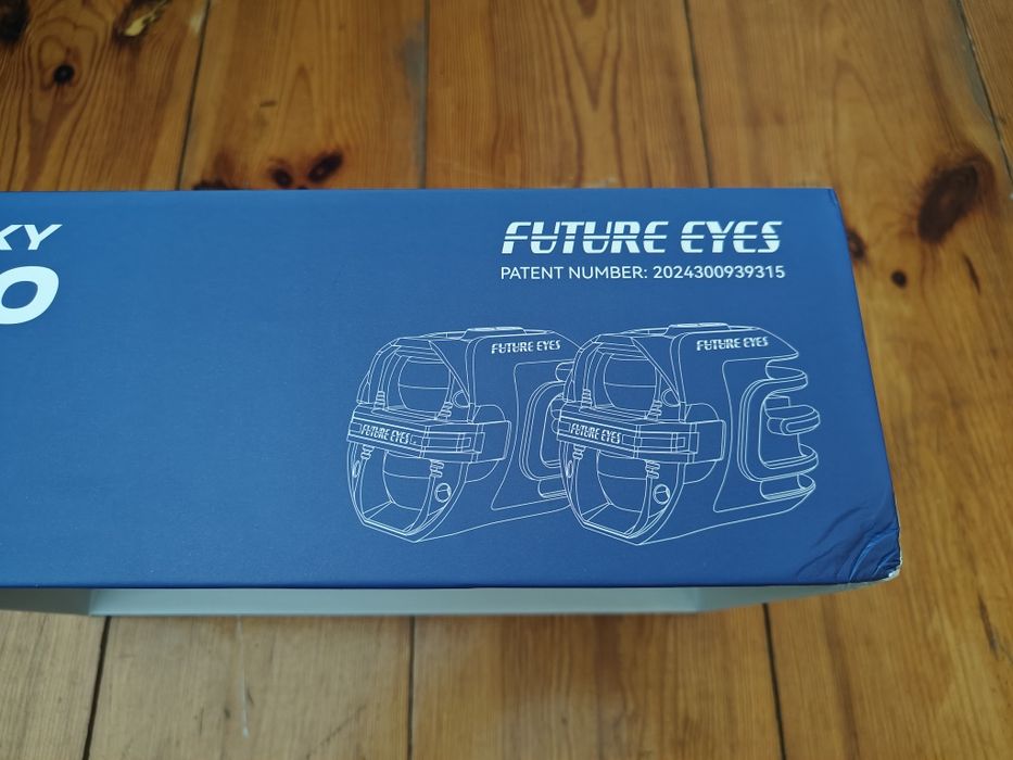 Мотофари future eyes x80 (жовто-білі) new