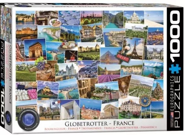 Puzzle 1000 Elementów. Globtroter, Francja. Nowy Produkt