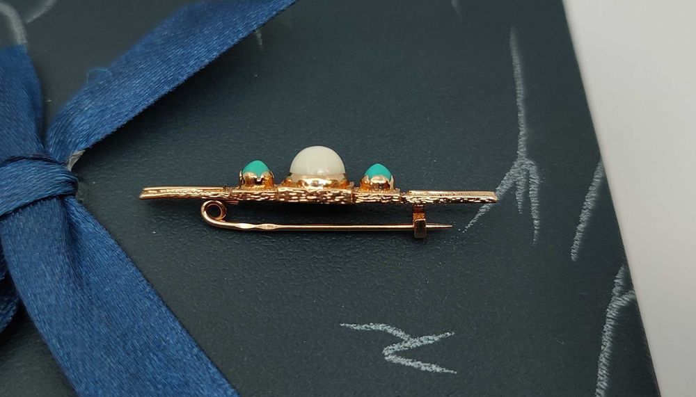 Śliczna złota broszka spinka 2,88g p585 /ST złoto