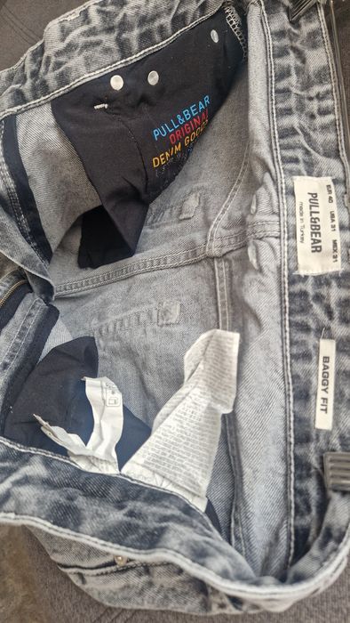 Spodnie Pull&Bear baggy fit, r. 40 stan idealny