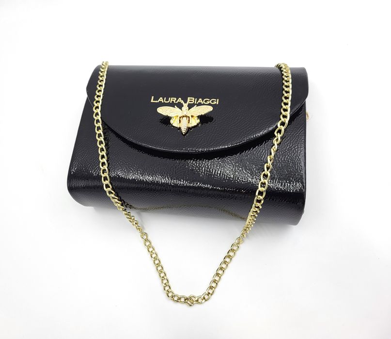 Kopertówka Laura Biaggi z pszczółką czarna