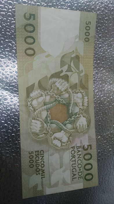 Nota 5000 escudos - Antero 1987