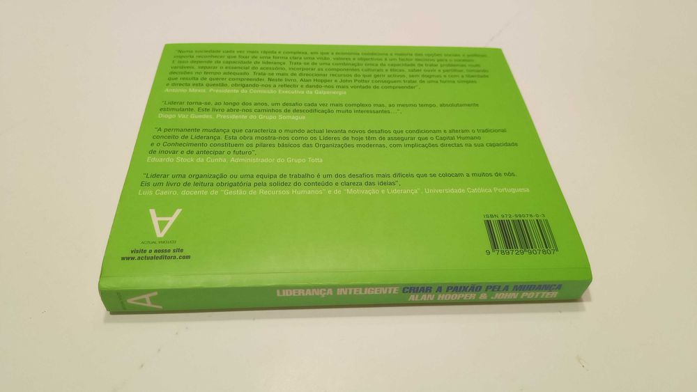 Liderança Inteligente, Criar a paixão pela mudança - Com sublinhados