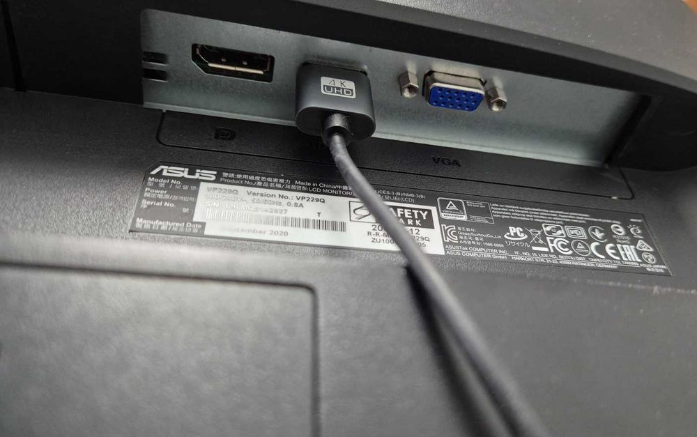 Monitor 21,5 cali ASUS VP229Q - Uszkodzona matryca