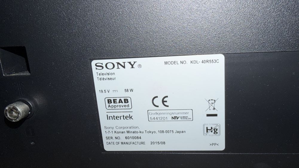 Telewizor SONY 40 cali