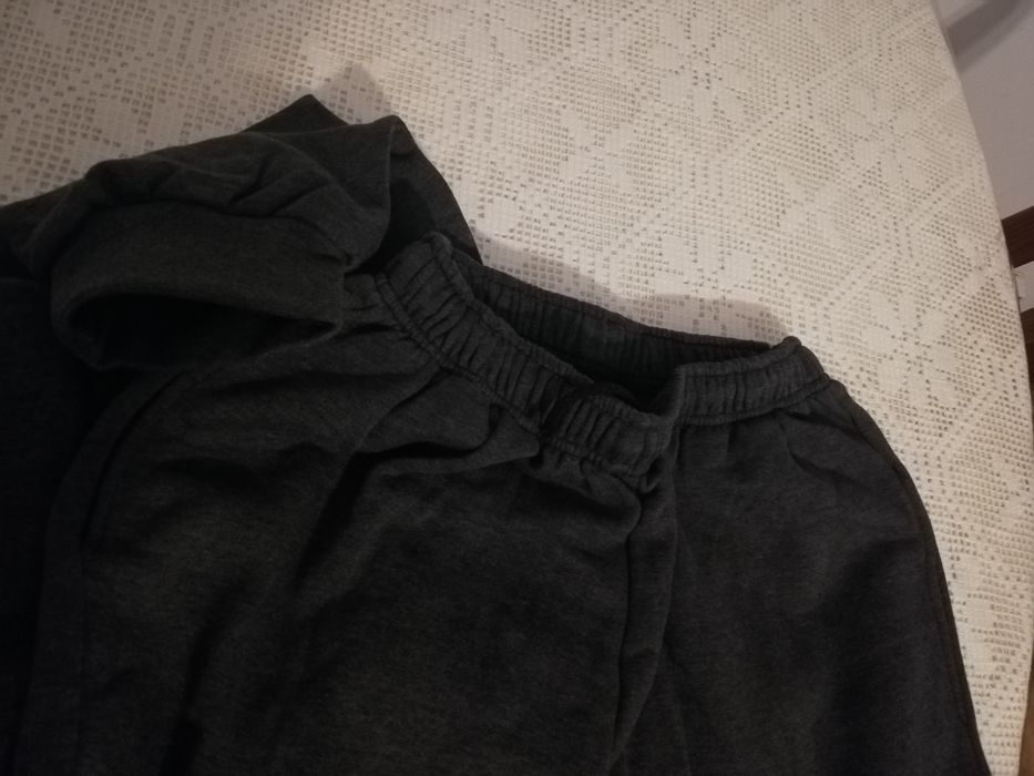 Fato treino PRETO XL 100% algodão Cardado.. Quente e macio NOVO