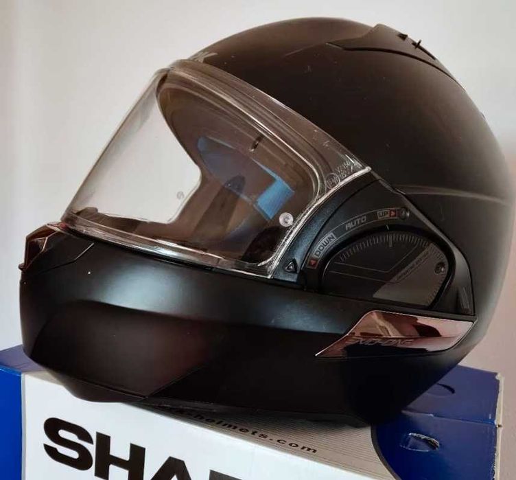 Capacete NOVO Modular 180° Shark EVO-ONE 2 Preto Matt (35% DESCONTO) Tam XS