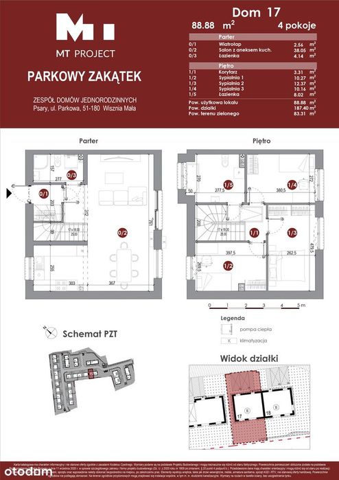 Zamieszkaj Blisko Wrocławia – DOM 88 m2 z ogrodem - Salon 38 m2 PSARY