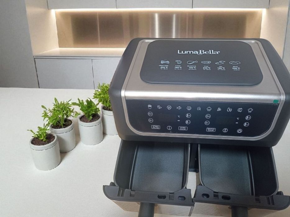 ХІТ ПРОДАЖ нов Мультипічі  Аерогрилі 6+6 літрів  якісні Luma Bella