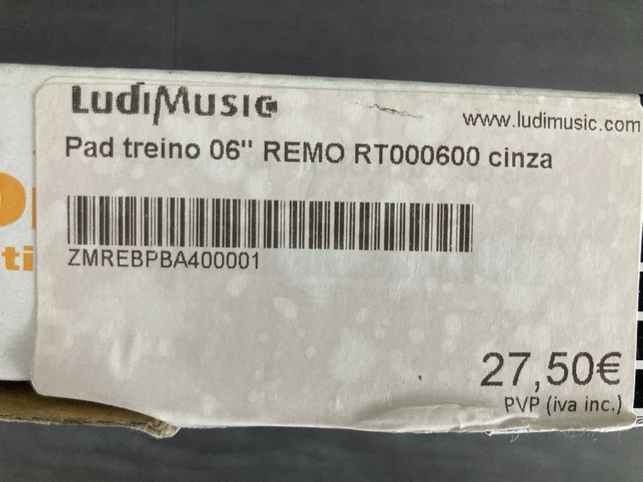 Pad de treino de bateria Remo como novo
