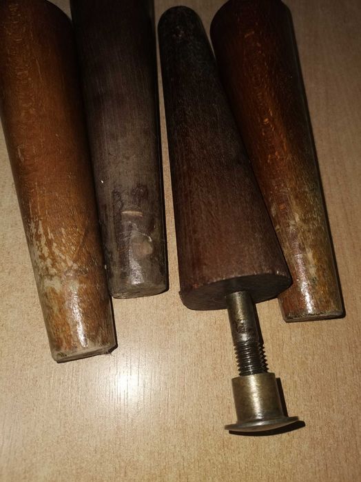 Nóżki do szafki typu patyczak, z czasu PRL